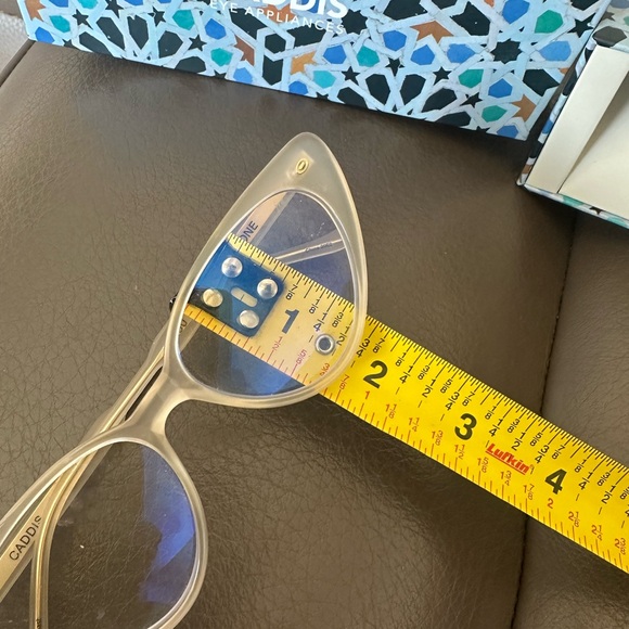 New Awesome Arty Caddis Cat-Eye Glasses in Clear - Picture 3 of 6